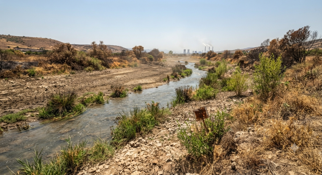 canicule et micropolluants dans l'eau