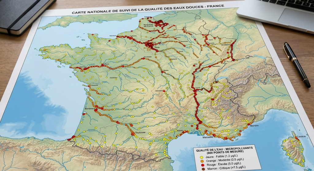 cartographier la pollution de nos ressources d’eau